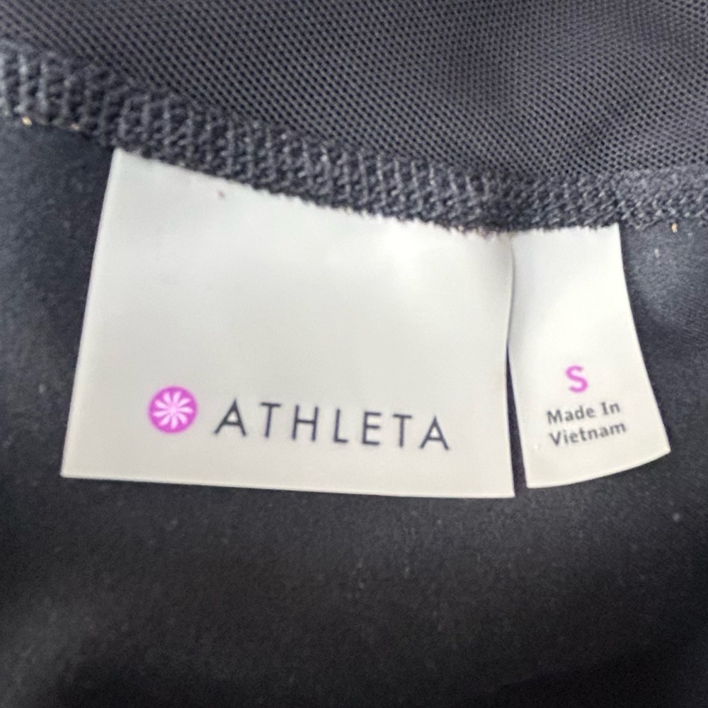 Athleta Blissout Jacket Small Black Moto Asymmetrical Thumbholes Pockets - Picture 12 of 15